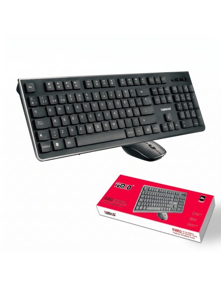 INALAMBRICO TECLADO Y RATON KW02-N  TEMCO
