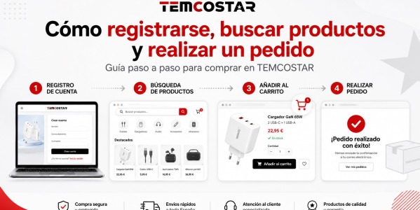 Cómo registrarse, buscar productos y realizar un pedido